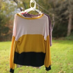 Stylish Colorblock Crew Neck Sweater